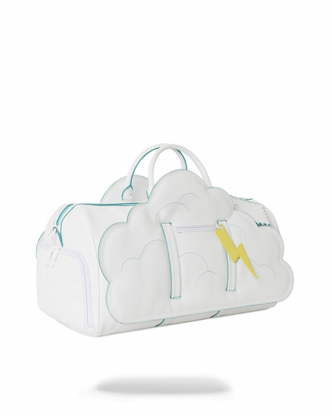 CLOUDY WITH A CHANCE OF SHARK DUFFLE