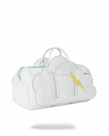 CLOUDY WITH A CHANCE OF SHARK DUFFLE