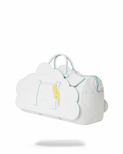 CLOUDY WITH A CHANCE OF SHARK DUFFLE
