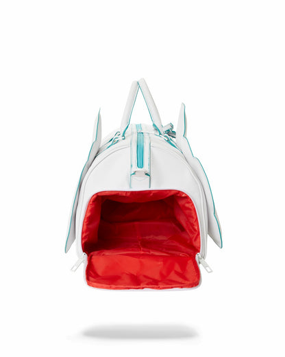 CLOUDY WITH A CHANCE OF SHARK DUFFLE