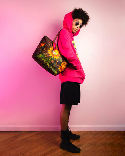 SUNFLOWER GRIN RON ENGLISH COLLAB TOTE