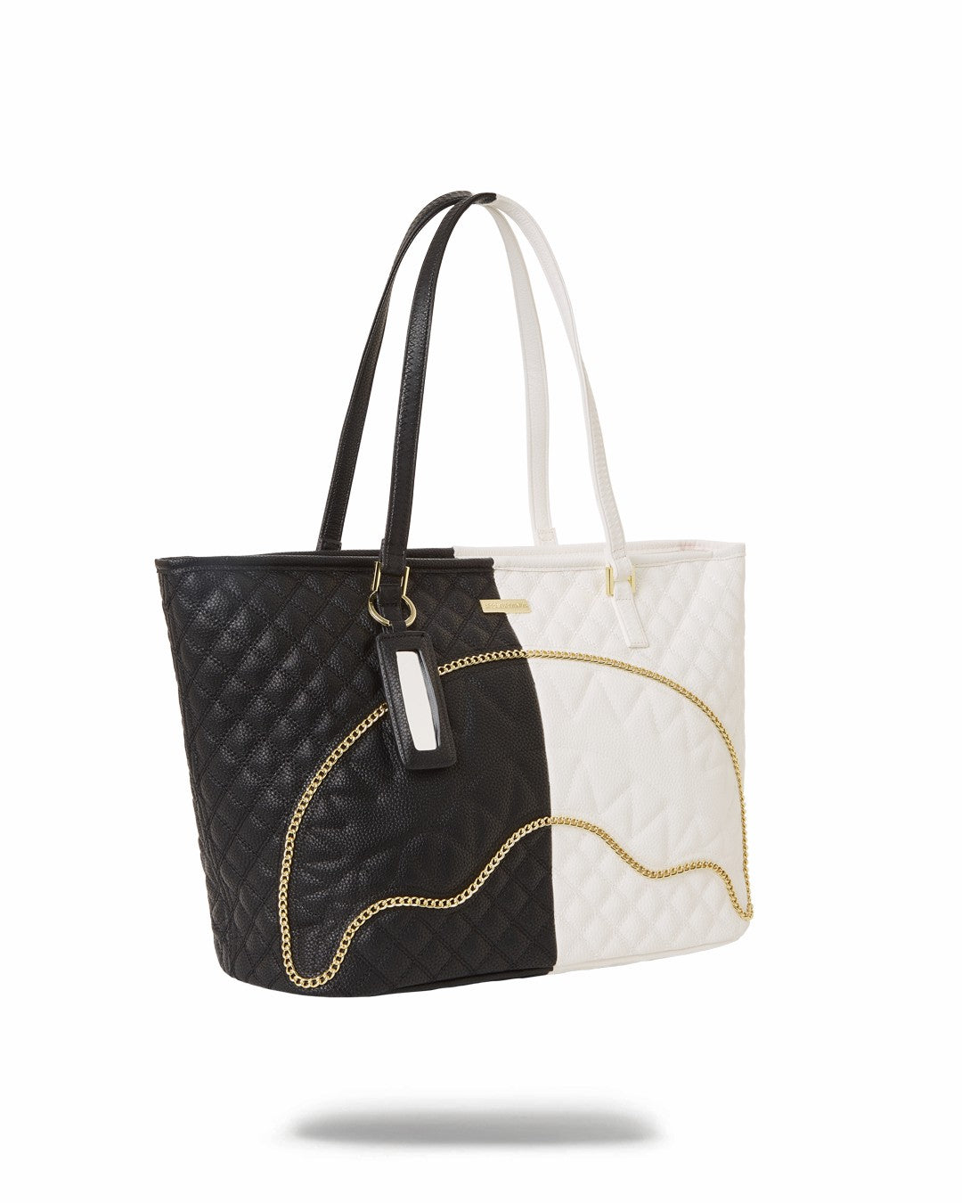 LEVELED UP SPLIT QUILT SHARK TOTE