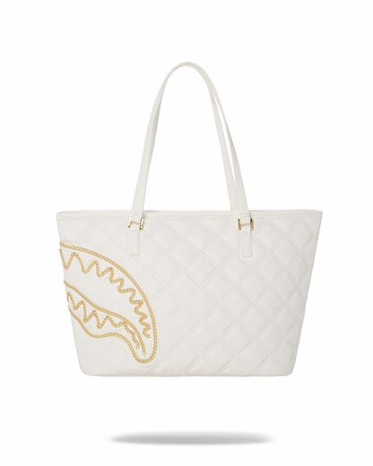 RIVIERA LE BLANC GOLD CHAIN SHARK TOTE