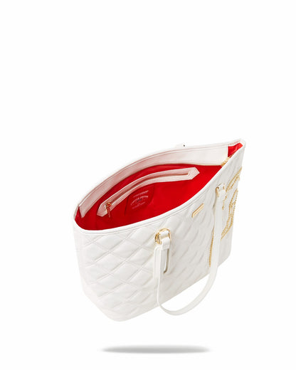 RIVIERA LE BLANC GOLD CHAIN SHARK TOTE