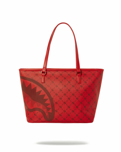 MONEY PATTERN BRICK TOTE