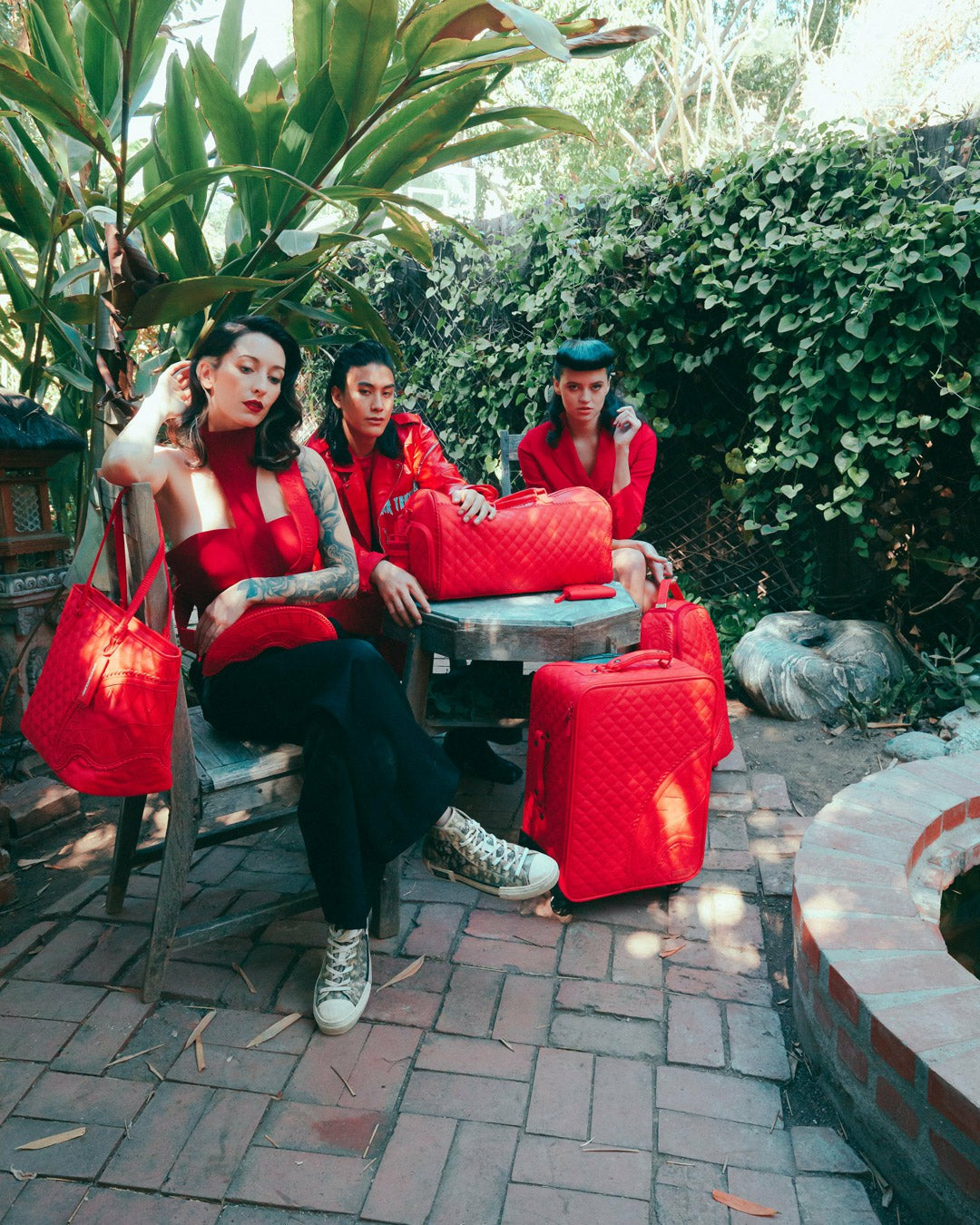 RED RIVIERA TOTE
