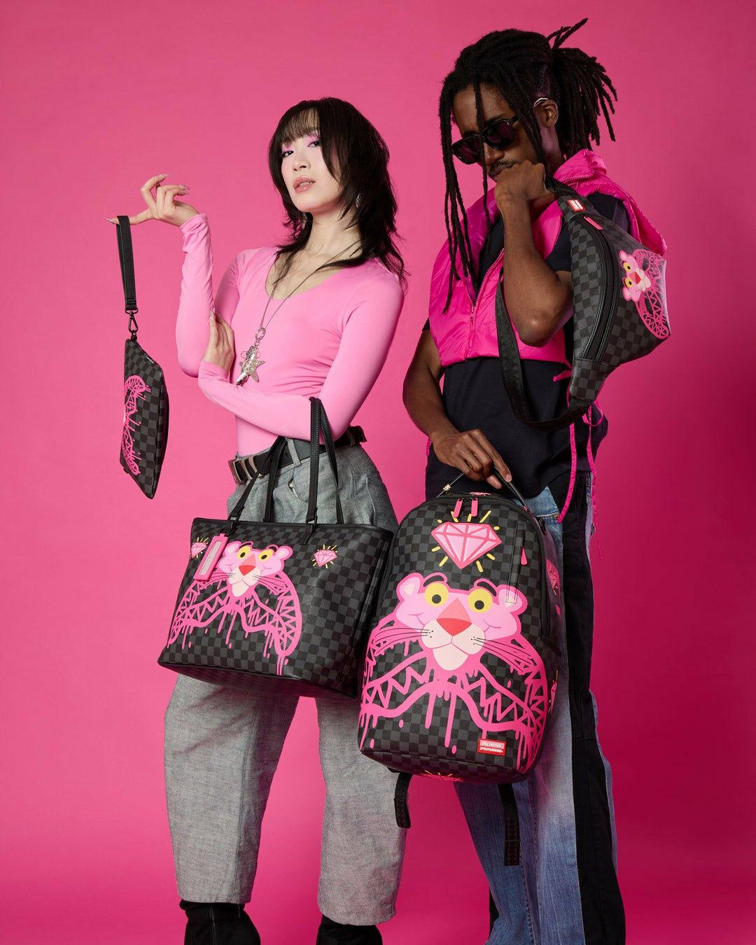 PINK PANTHER DIAMOND SHARK SAVVY CROSSBODY