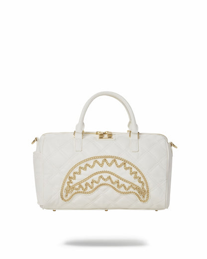 RIVIERA LE BLANC GOLD CHAIN SHARK MINI DUFFLE