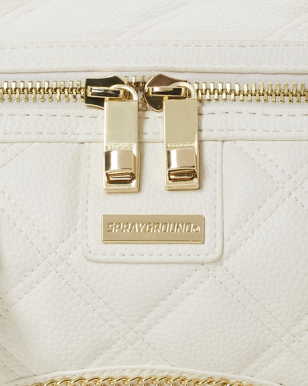RIVIERA LE BLANC GOLD CHAIN SHARK MINI DUFFLE