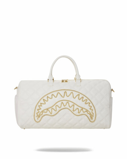 RIVIERA LE BLANC GOLD CHAIN SHARK DUFFLE