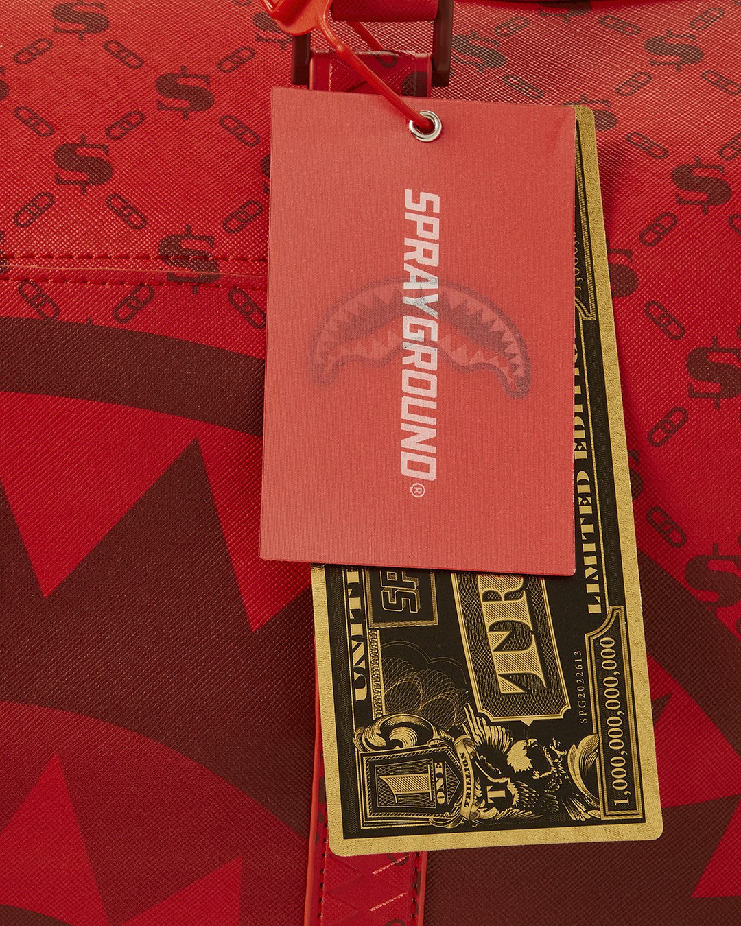MONEY PATTERN BRICK DUFFLE