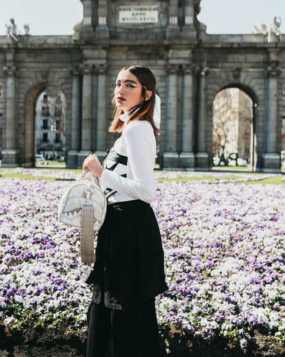 MONEY PATTERN POWDER MINI DUFFLE
