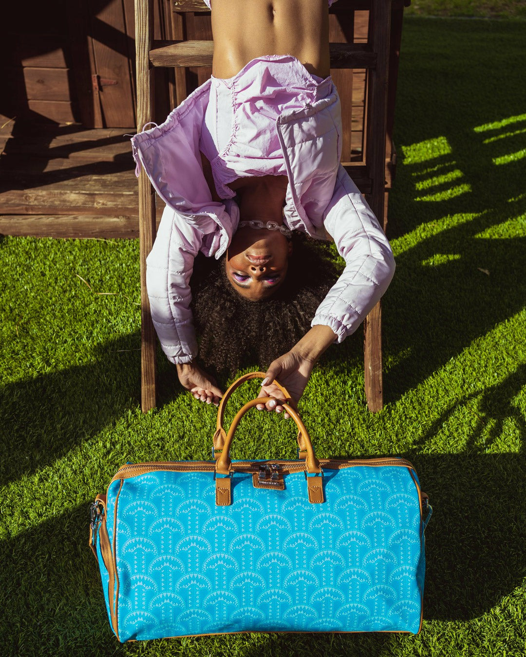 ILLUCHAINS TURQ DUFFLE