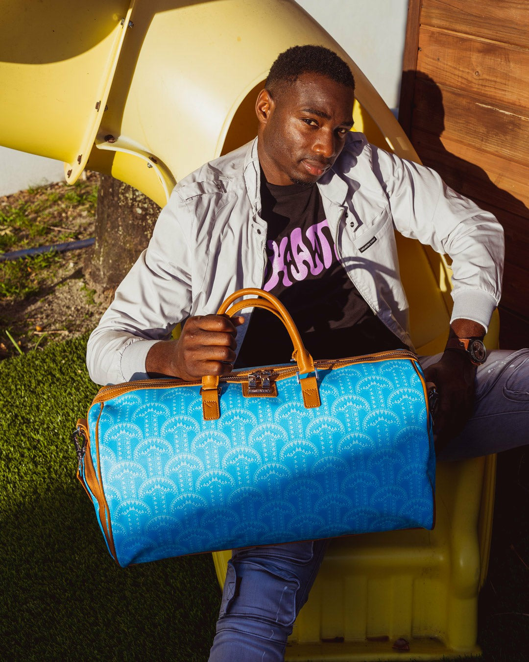 ILLUCHAINS TURQ DUFFLE