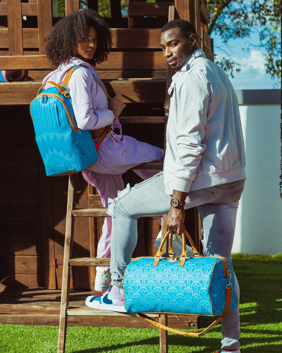 ILLUCHAINS TURQ DUFFLE