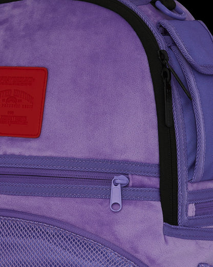 NOOO WAY!!! A REVERSIBLE BACKPACK - PURPLE VELOUR TO OG SHARKS IN PARI