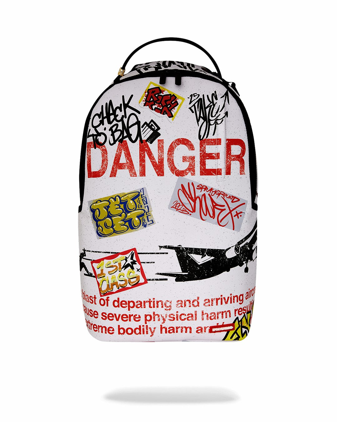 JETBLAST SIGN ON THE RUNWAY BACKPACK