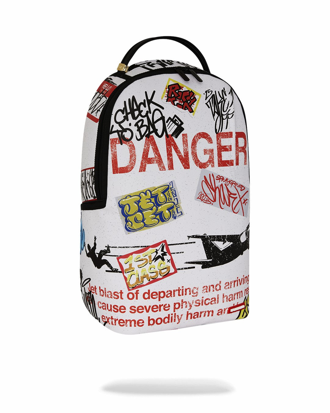 JETBLAST SIGN ON THE RUNWAY BACKPACK