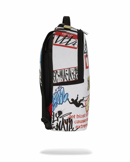 JETBLAST SIGN ON THE RUNWAY BACKPACK