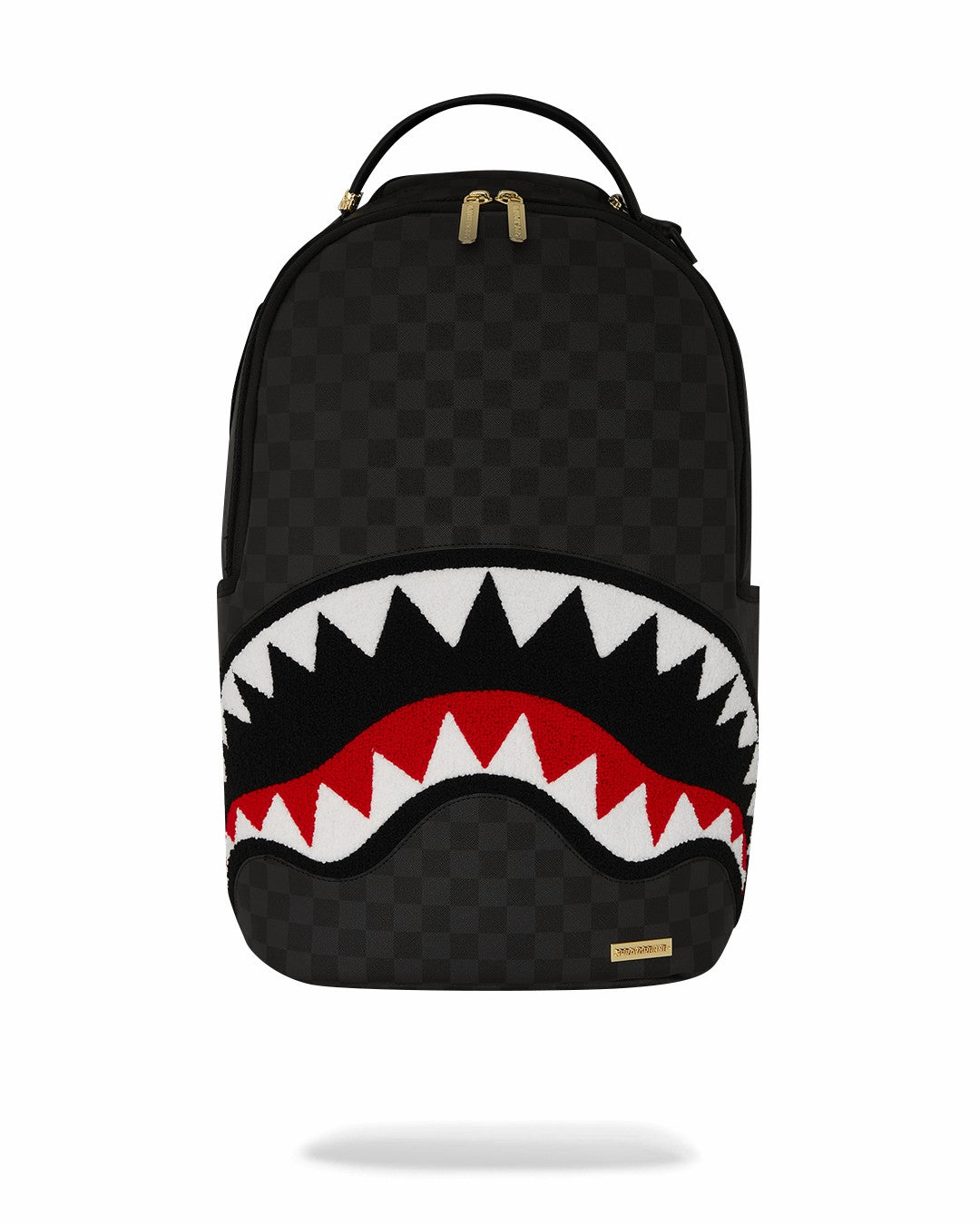 LIGHTS OUT SHARKS IN PARIS CHENILLE SHARK BACKPACK