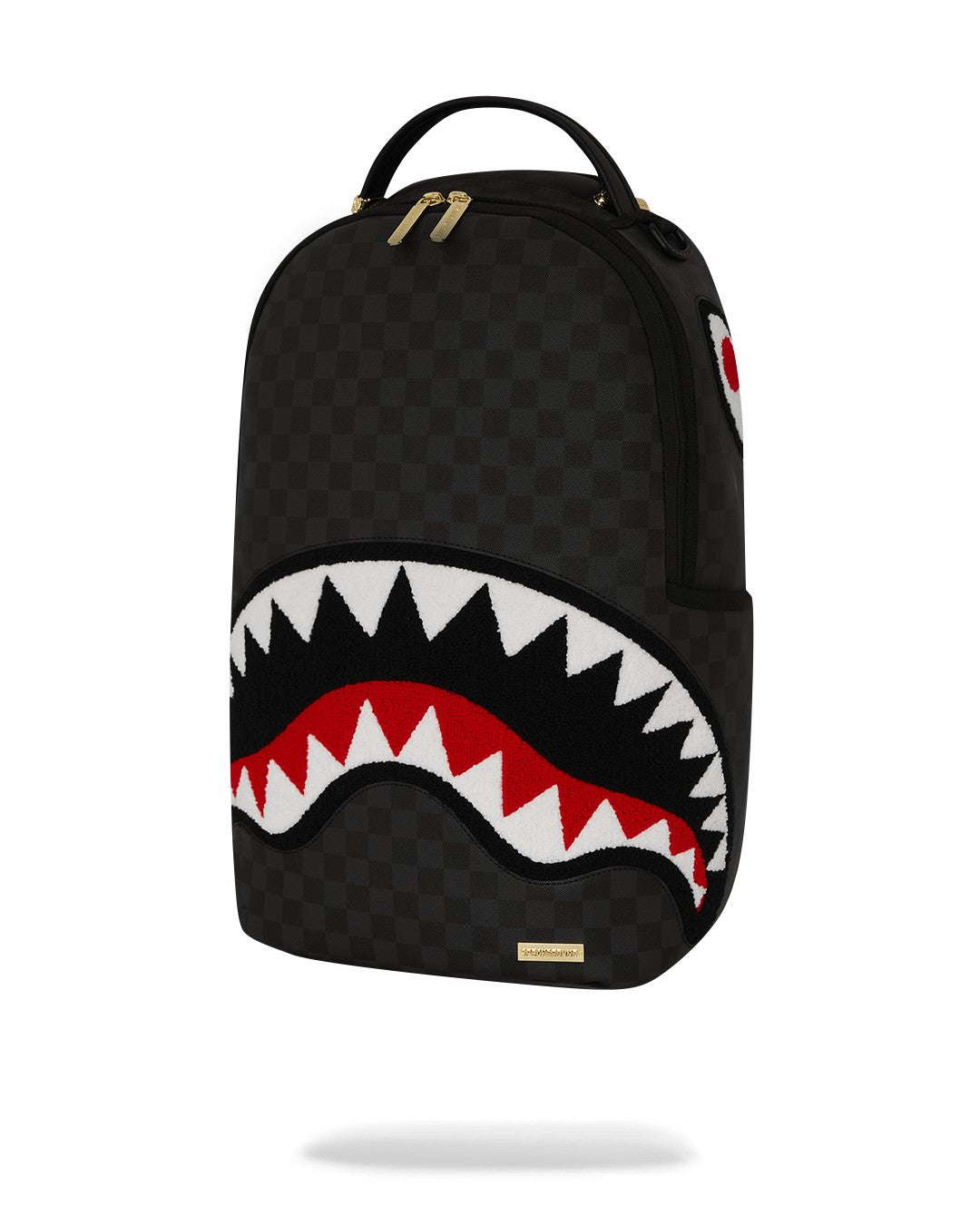LIGHTS OUT SHARKS IN PARIS CHENILLE SHARK BACKPACK