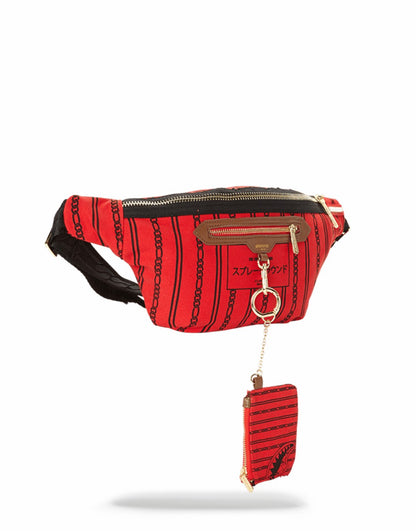 REVERSE SHARKS IN PARIS CROSSBODY (RED)