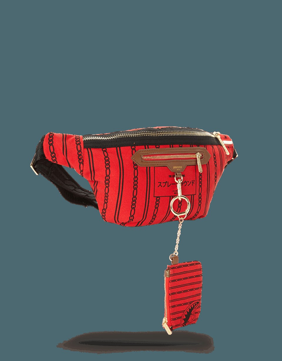 REVERSE SHARKS IN PARIS CROSSBODY (RED)