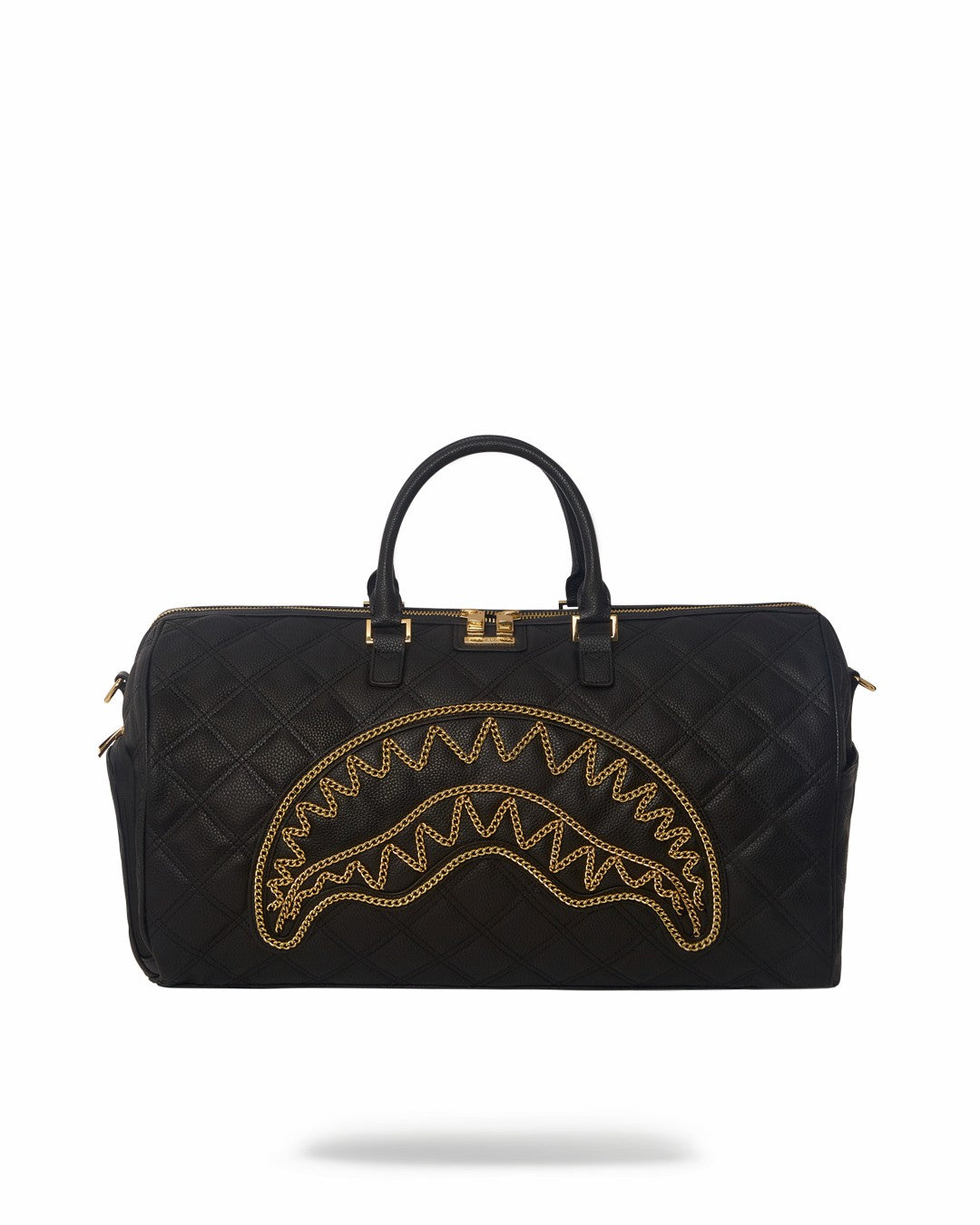 NOIR QUILT GOLD CHAIN SHARK DUFFLE