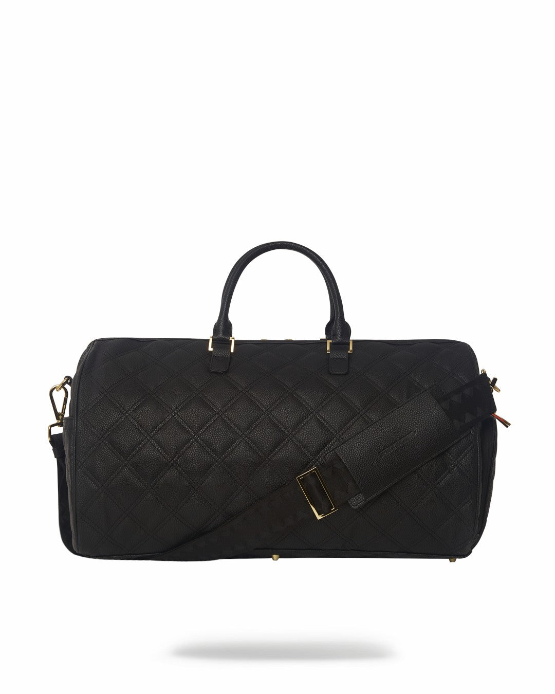 NOIR QUILT GOLD CHAIN SHARK DUFFLE