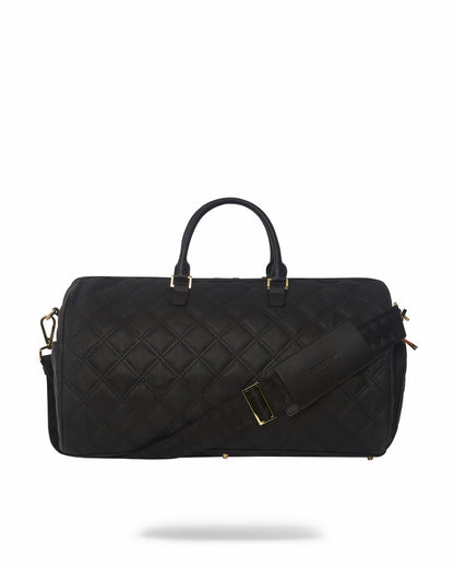 NOIR QUILT GOLD CHAIN SHARK DUFFLE
