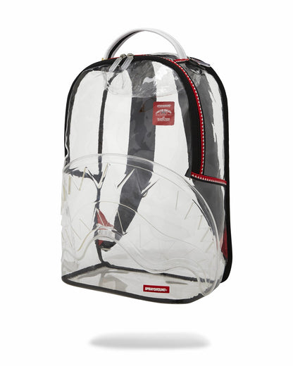 100% CLEAR BACKPACK SHARK
