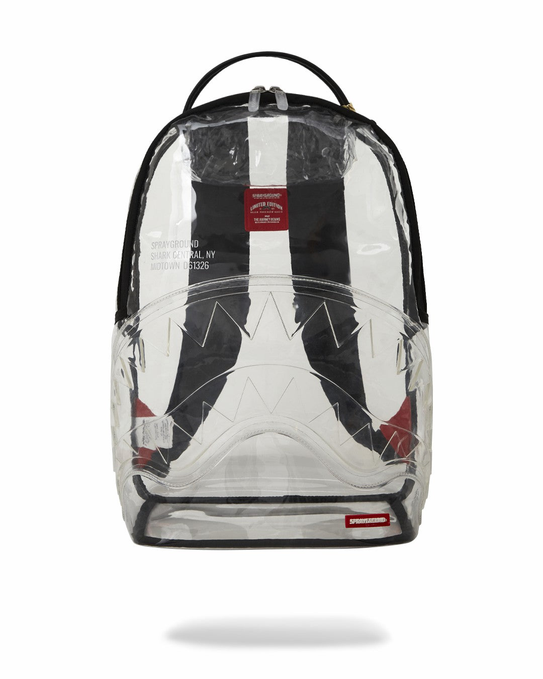 100% CLEAR BACKPACK - SHARK CENTRAL
