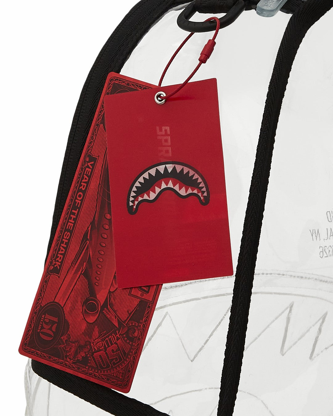 100% CLEAR BACKPACK - SHARK CENTRAL