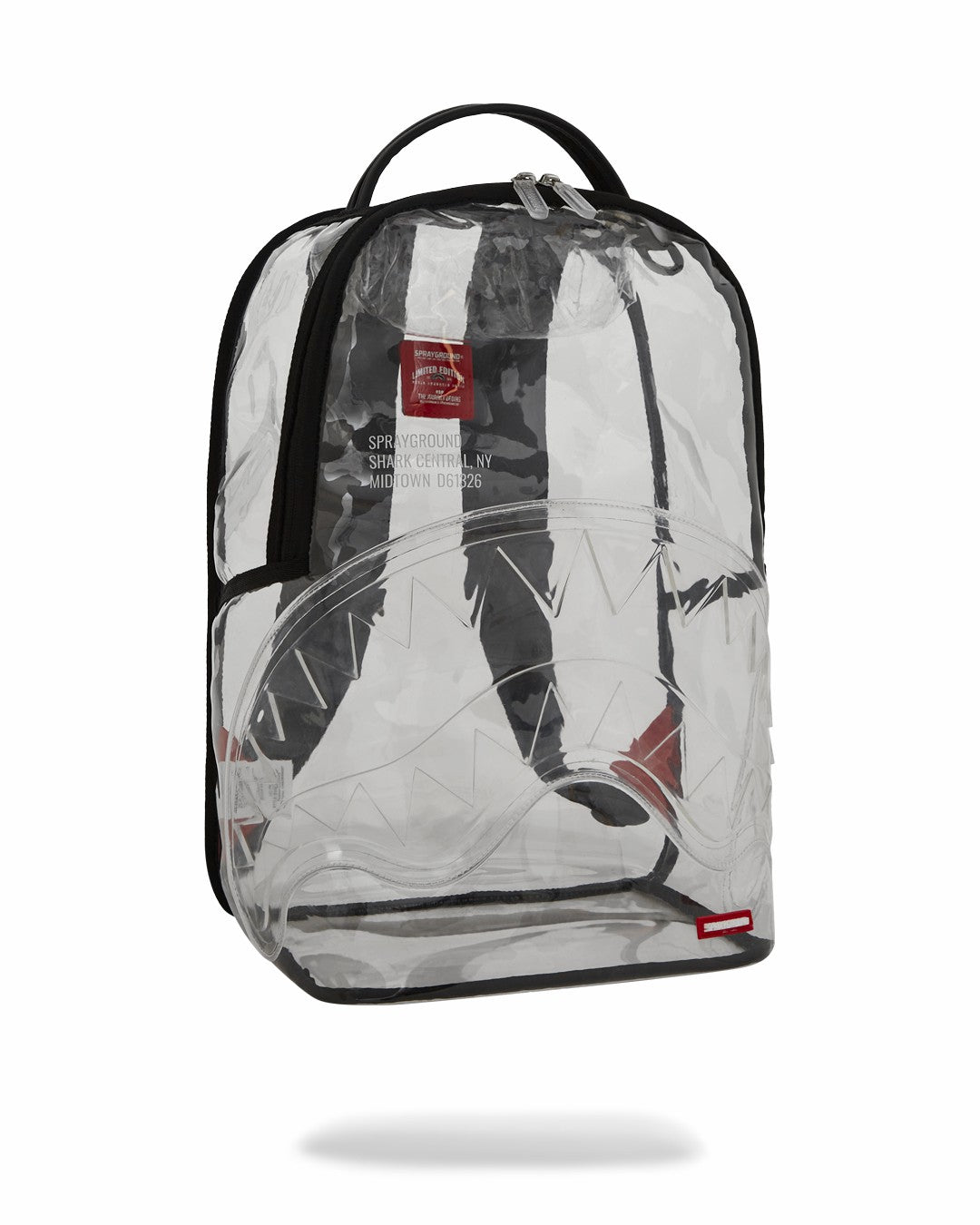 100% CLEAR BACKPACK - SHARK CENTRAL