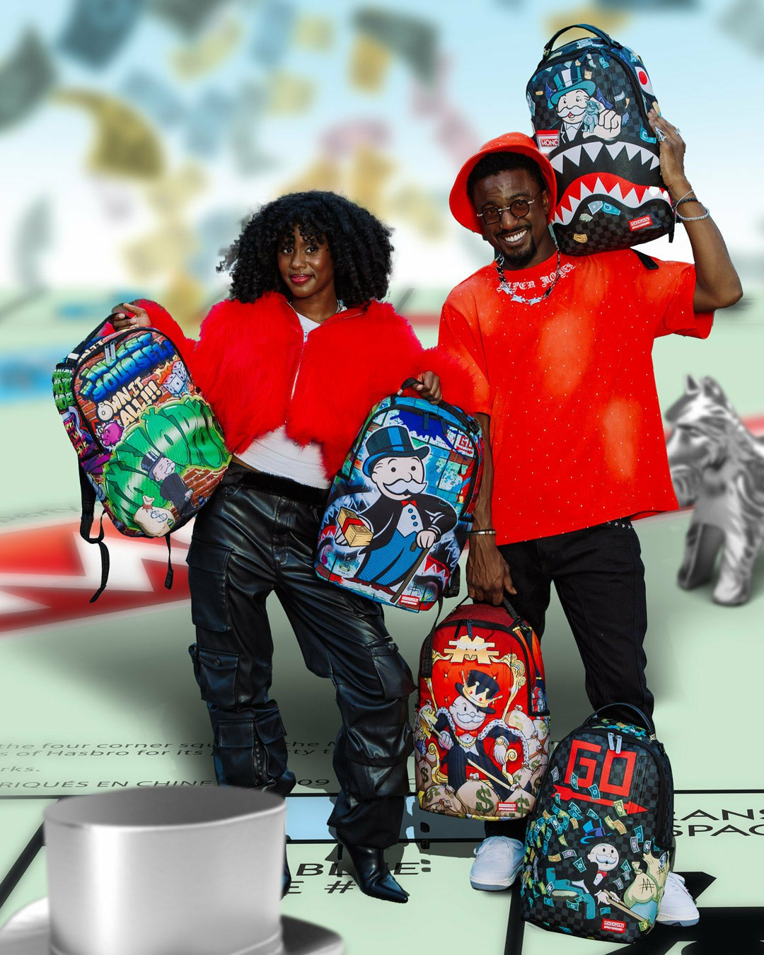 MONOPOLY GOLD EMPIRE THRONE BACKPACK