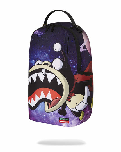FUTURAMA NIBBLER EAT SHARK DLXR BACKPACK