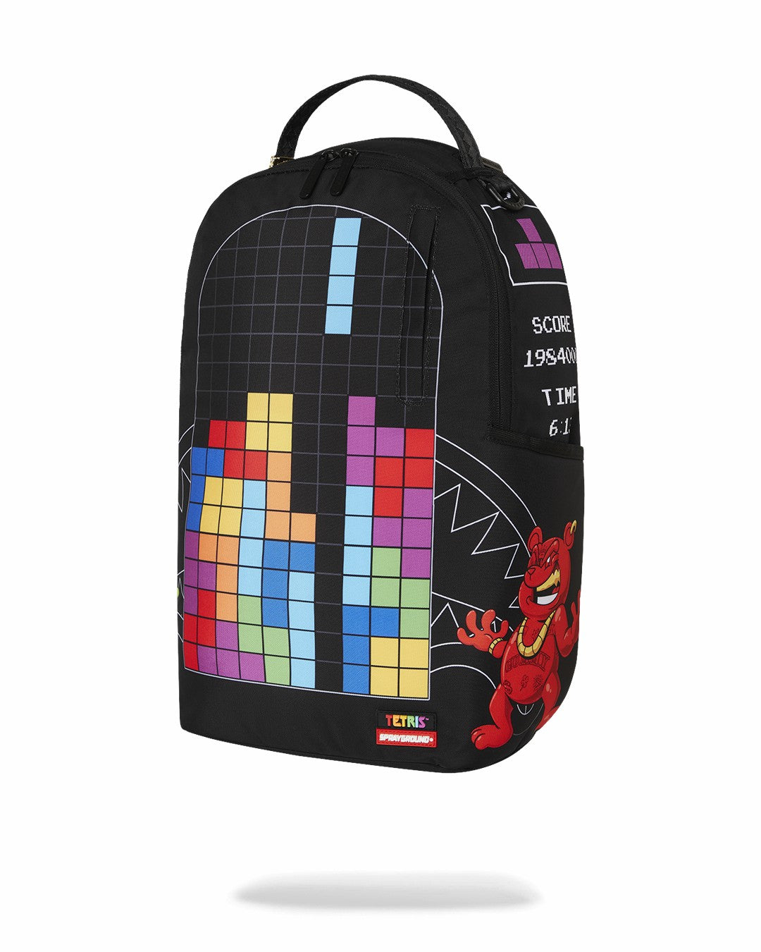 TETRIS WITH DIABLO AND MONEY BEAR BACKPACK