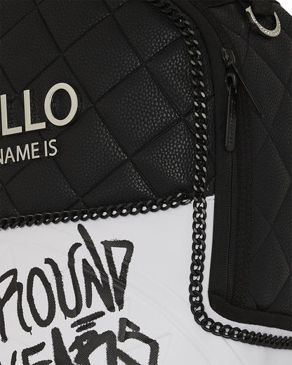 HELLO MY NAME IS 15 YEARS QUILTED BACKPACK (SUPER RARE)