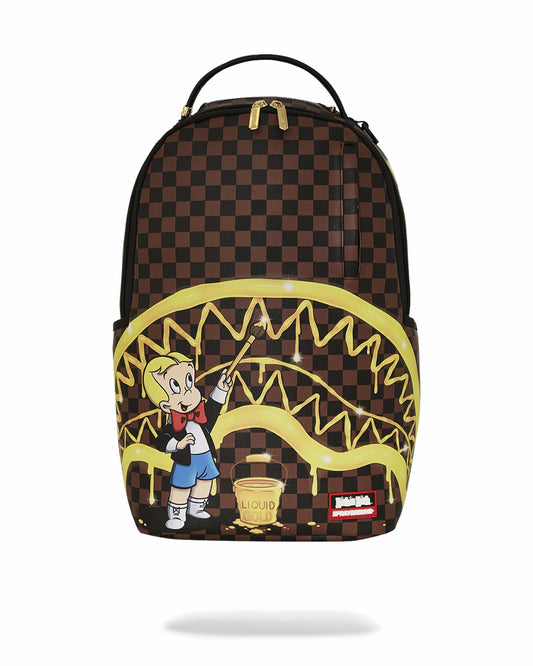 RICHIE RICH PAINT THE SHARK GOLD BACKPACK