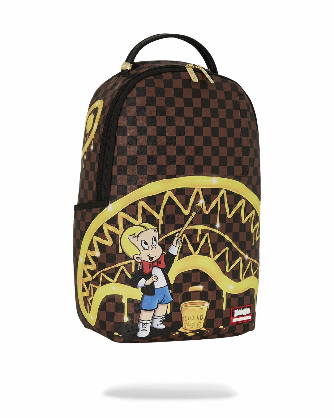 RICHIE RICH PAINT THE SHARK GOLD BACKPACK