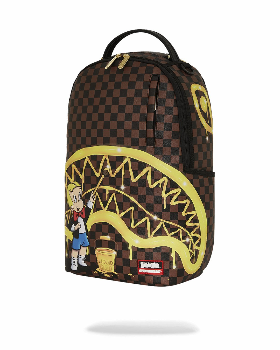 RICHIE RICH PAINT THE SHARK GOLD BACKPACK