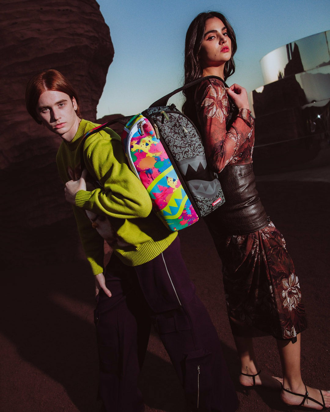 TWINS CHAOS SPLIT 2 BAGS BACKPACK
