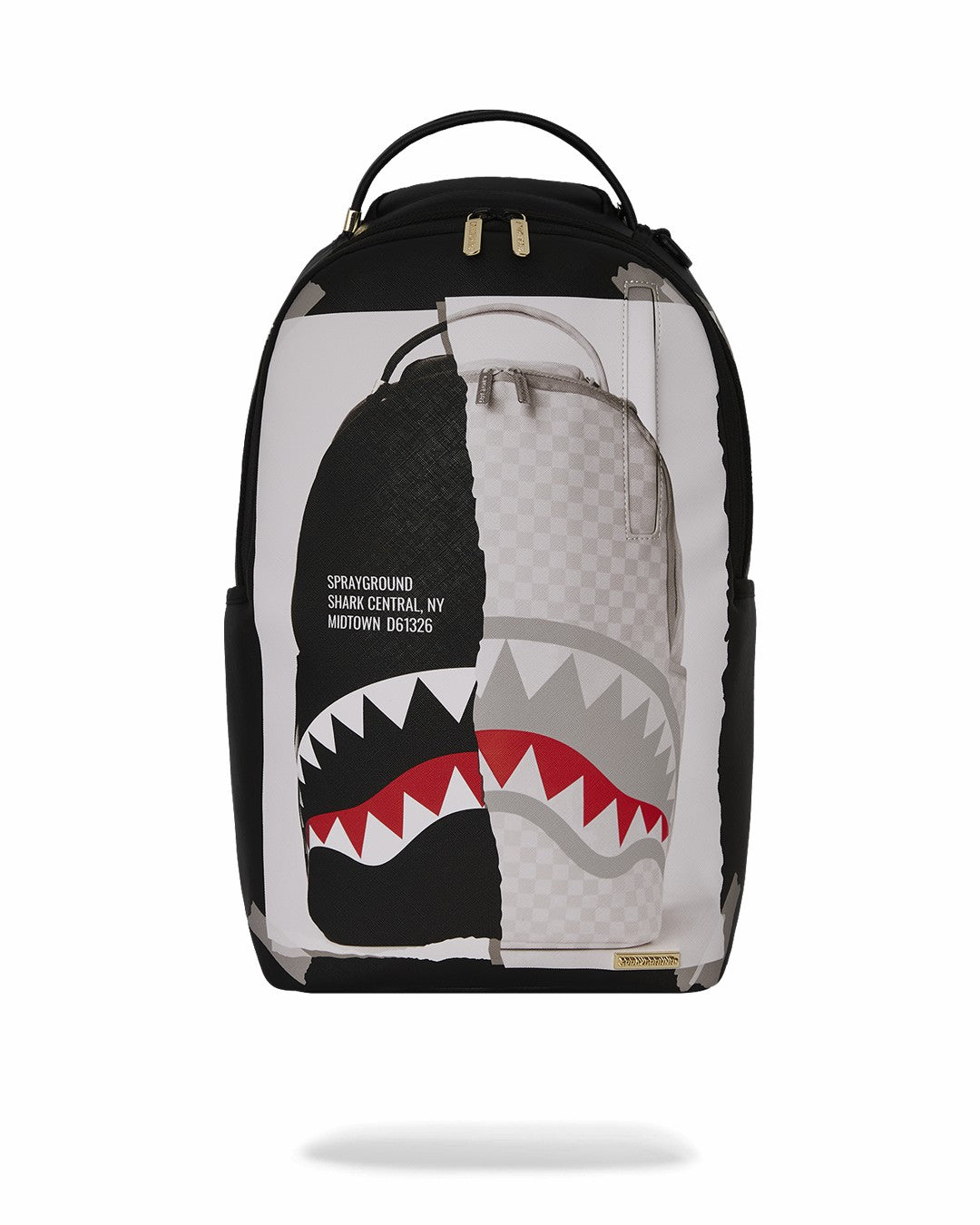 BAG ON BAG OPTICAL ILLUSION SHARKS IN PARIS BACKPACK