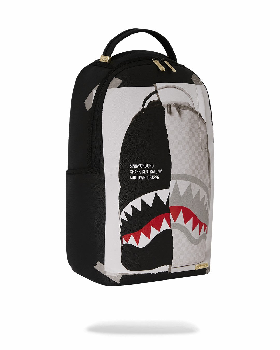 BAG ON BAG OPTICAL ILLUSION SHARKS IN PARIS BACKPACK