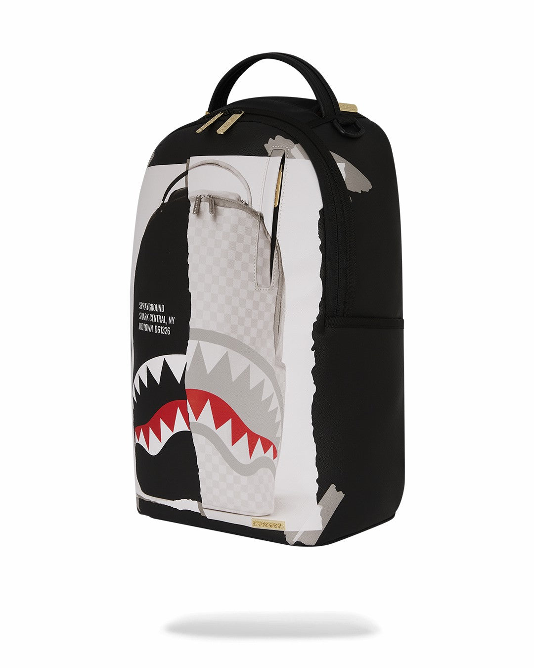 BAG ON BAG OPTICAL ILLUSION SHARKS IN PARIS BACKPACK