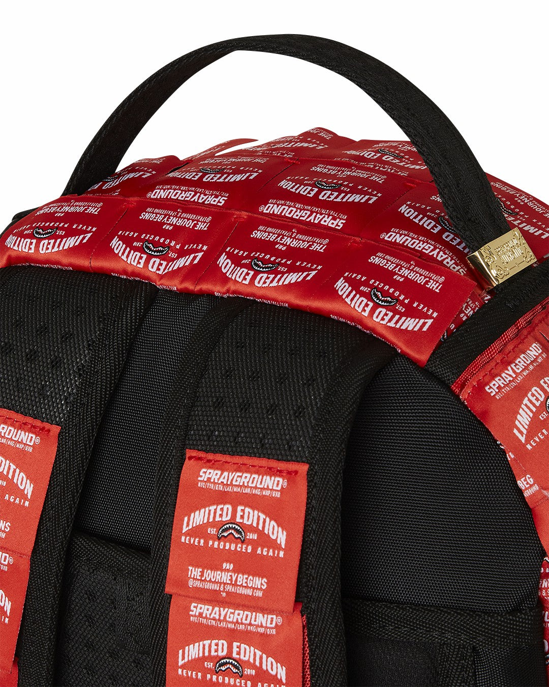 MADE OF WOVEN LABELS SHARK BACKPACK