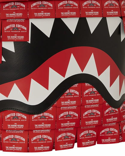 MADE OF WOVEN LABELS SHARK BACKPACK