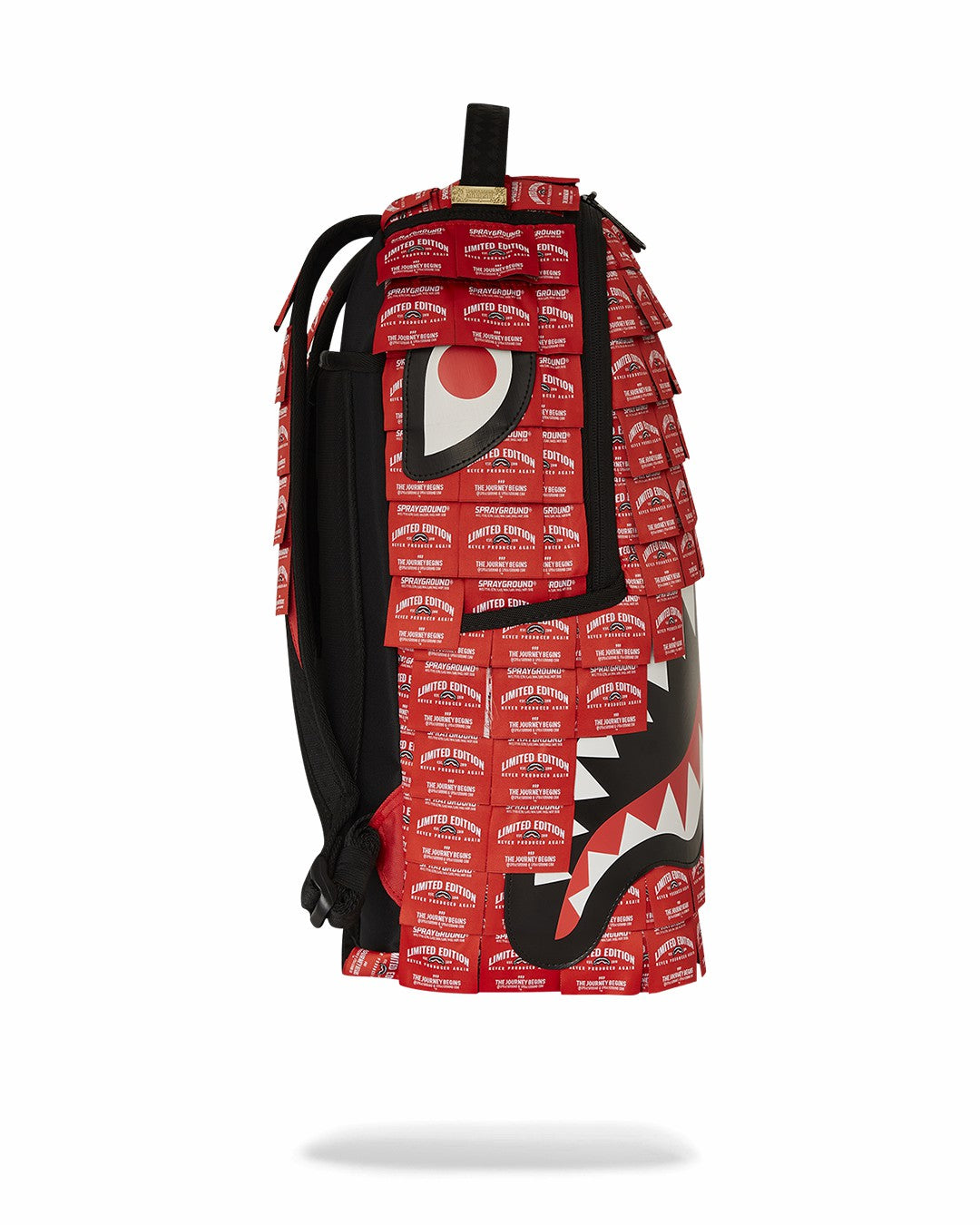 MADE OF WOVEN LABELS SHARK BACKPACK