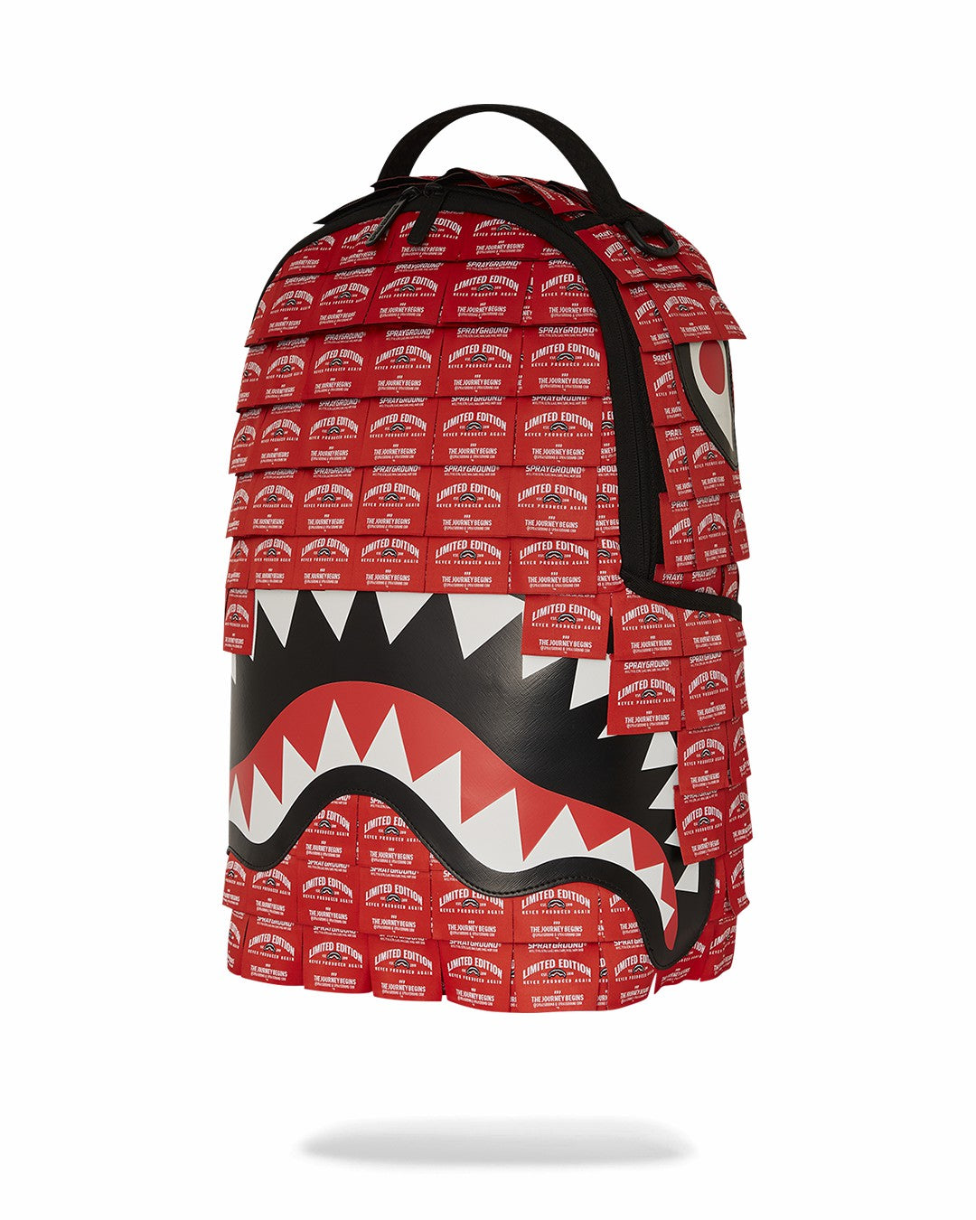 MADE OF WOVEN LABELS SHARK BACKPACK