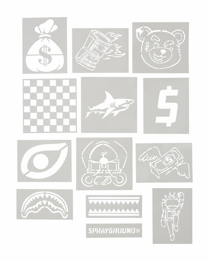 GRAFFITI ARTIST - DESIGN YOUR OWN BACKPACK - 9 STENCILS INCLUDED